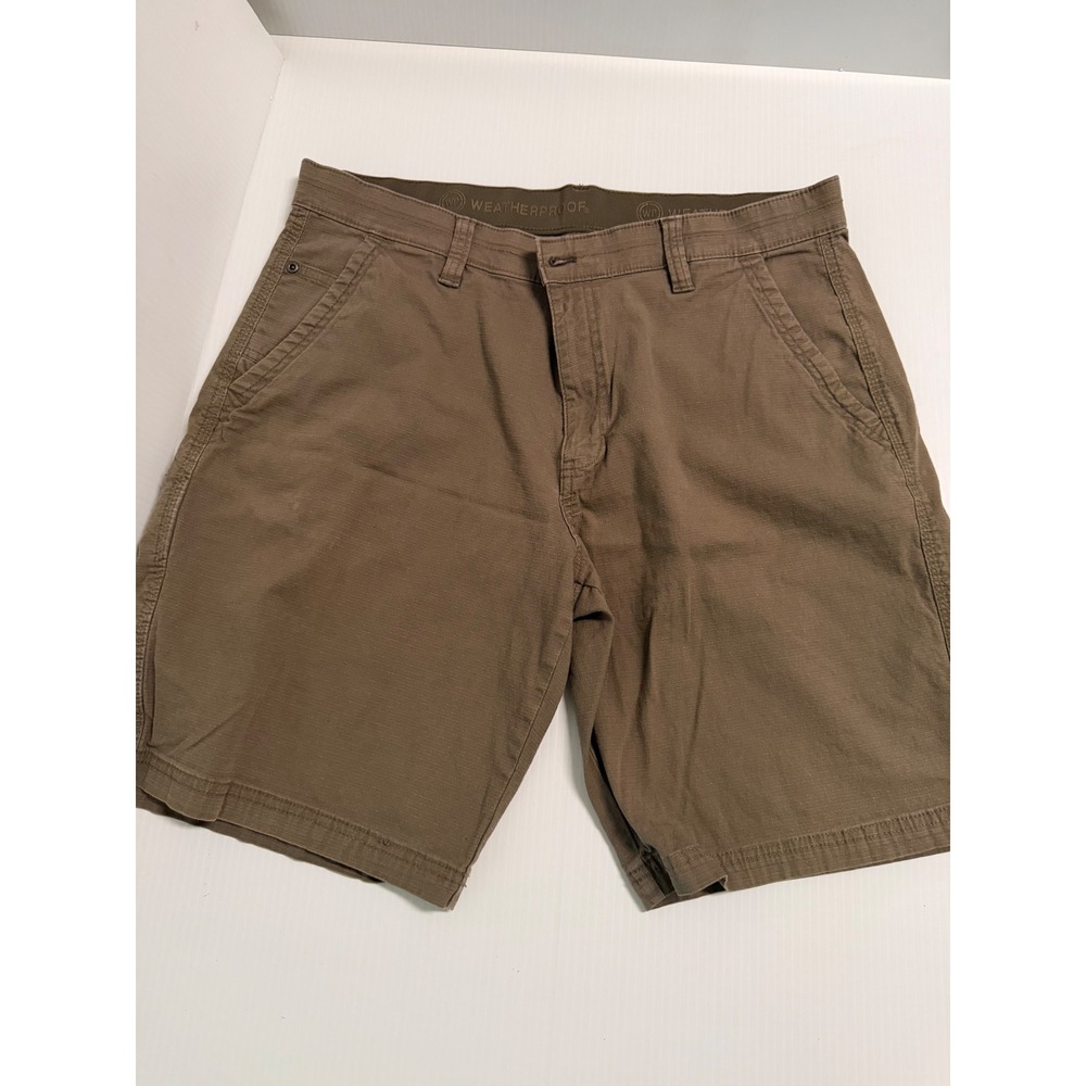 Weatherproof Mens Walnut Brown Ripstop Cargo Shorts Size 36